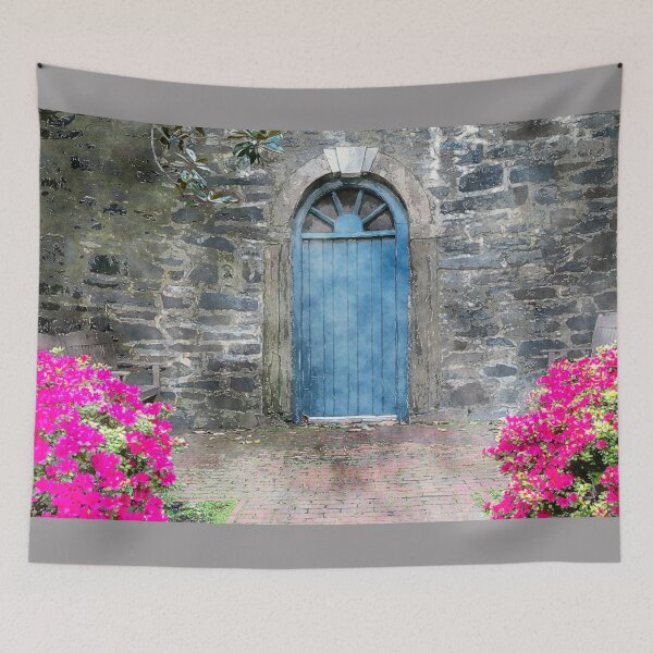 Item preview, Blue Door with Azaleas designed and sold by Ollivrosa.