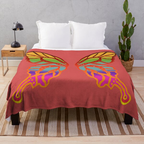 Item preview, Butterfly Faerie Wings you can wear!!!! (Sunset Rainbow) designed and sold by foxandtigersden.