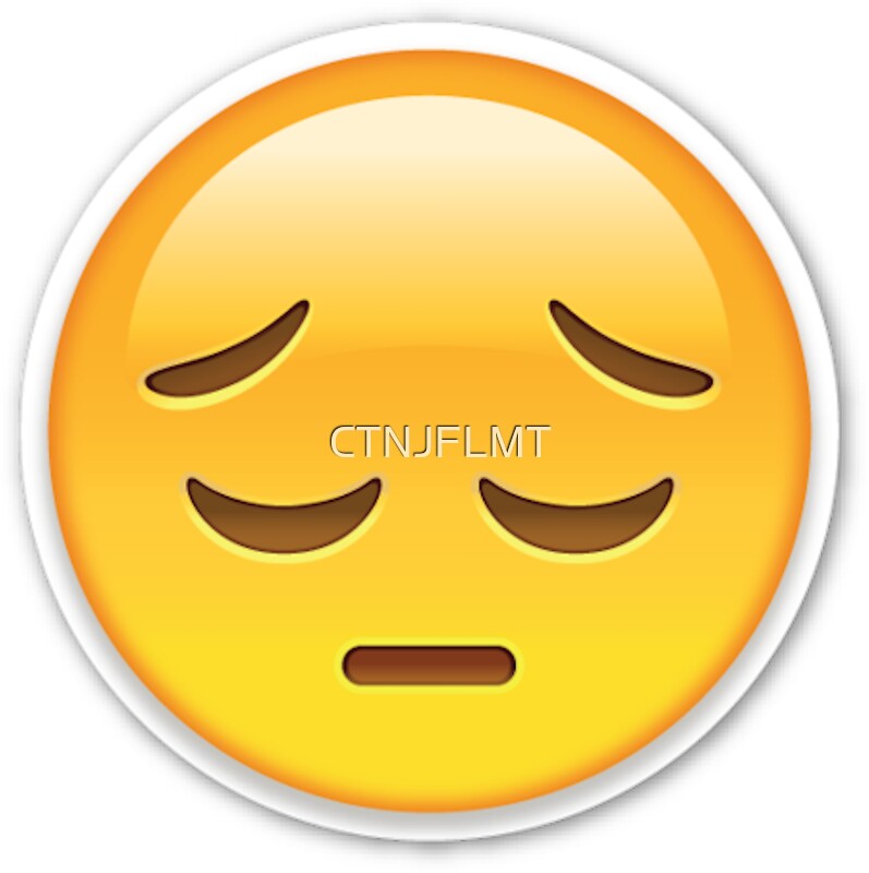 Sad  Emoji Stickers  by CTNJFLMT Redbubble