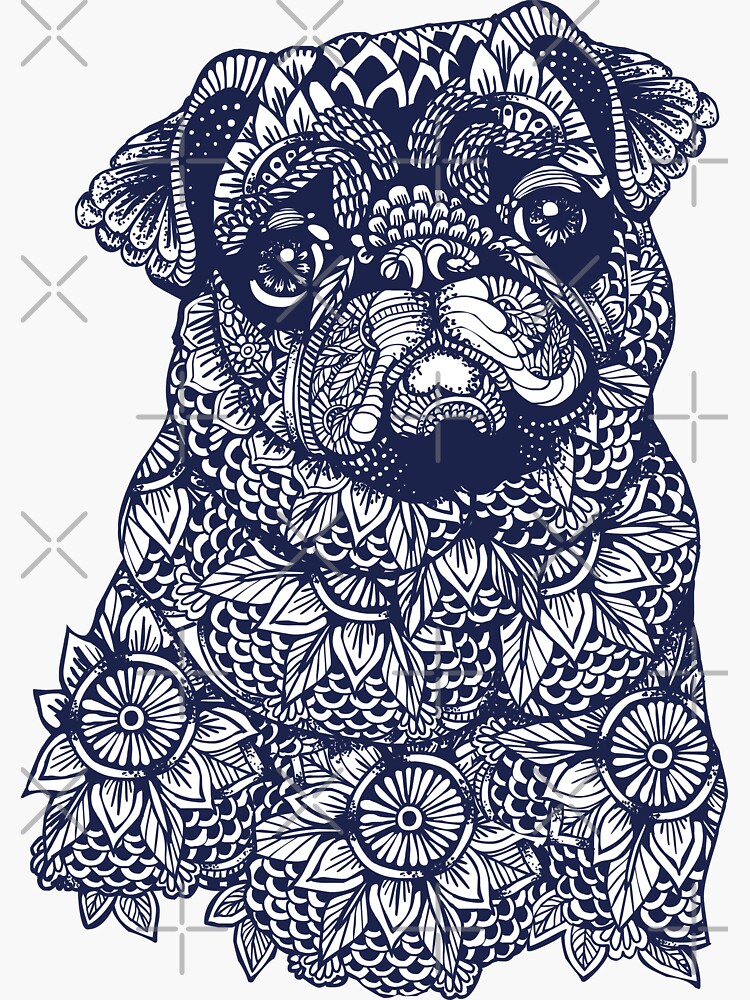 Mandala of Pug by Huebucket