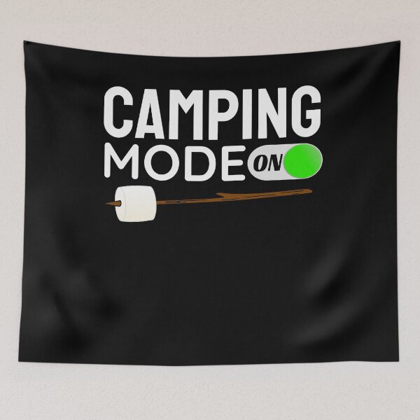 Item preview, Camping Mode ON Marshmallow designed and sold by jacks-tees.