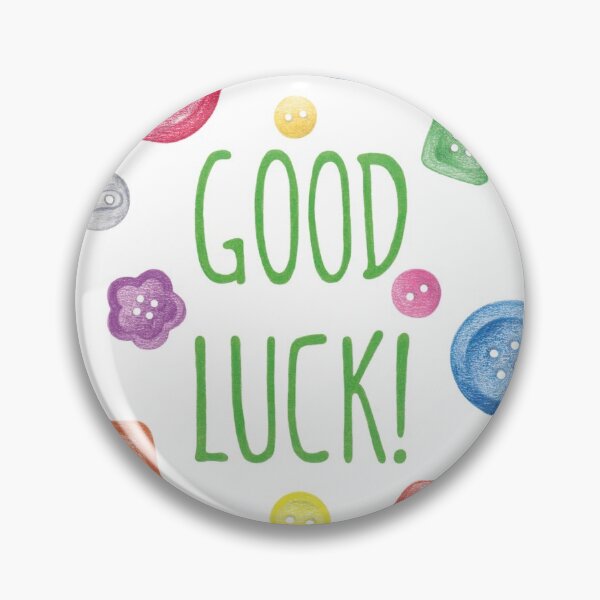 Item preview, Good Luck_buttons designed and sold by Zimart.