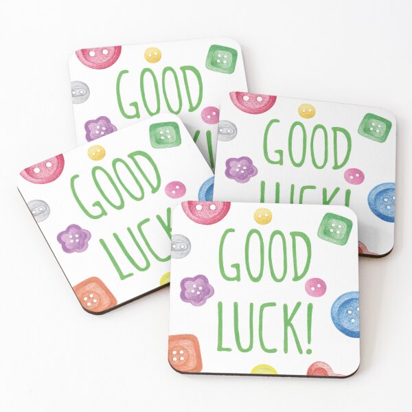 Item preview, Good Luck_buttons designed and sold by Zimart.