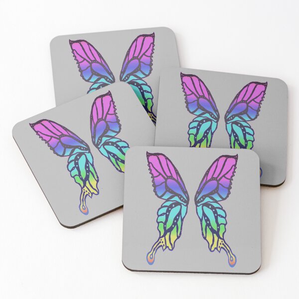 Item preview, Butterfly Faerie Wings you can wear!!!! (Stormy Rainbow) designed and sold by foxandtigersden.
