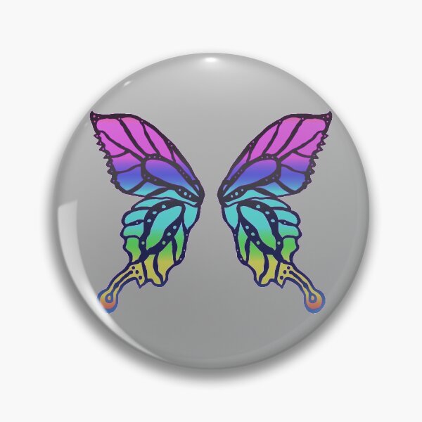 Item preview, Butterfly Faerie Wings you can wear!!!! (Stormy Rainbow) designed and sold by foxandtigersden.