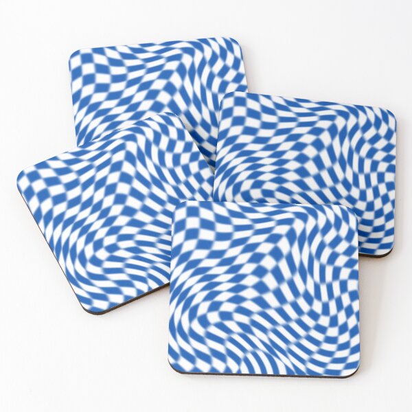 Item preview,  Trippy Blue Checkered Pattern designed and sold by STAR10008.