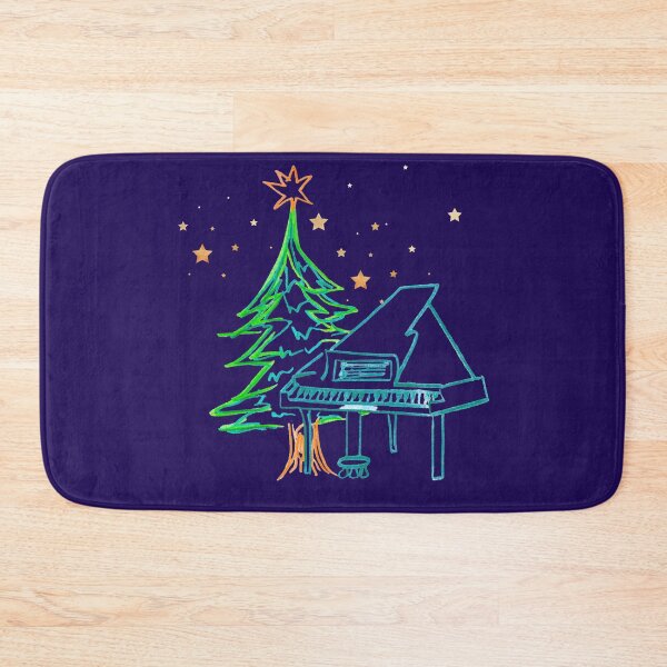 Item preview, Piano and Christmas Tree with Stars designed and sold by DesignsofNote.