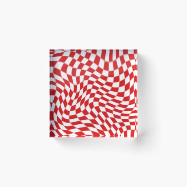 Item preview, Trippy Red Checkered Pattern designed and sold by STAR10008.