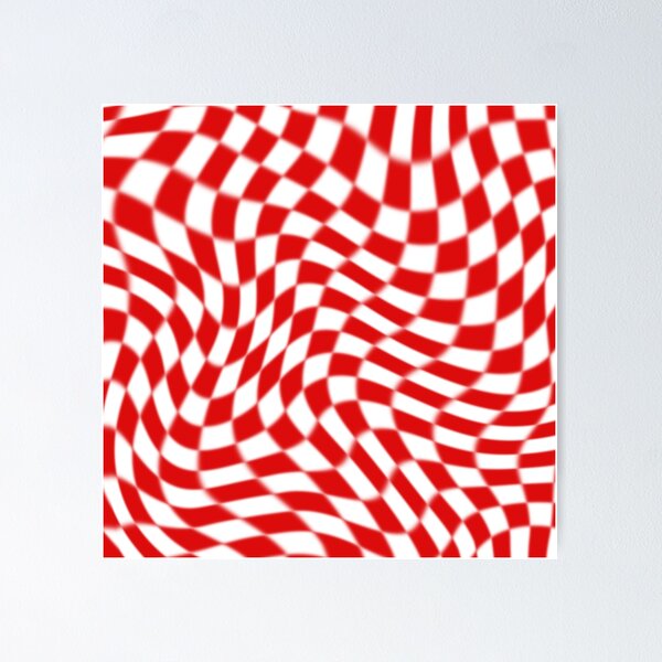 Item preview, Trippy Red Checkered Pattern designed and sold by STAR10008.