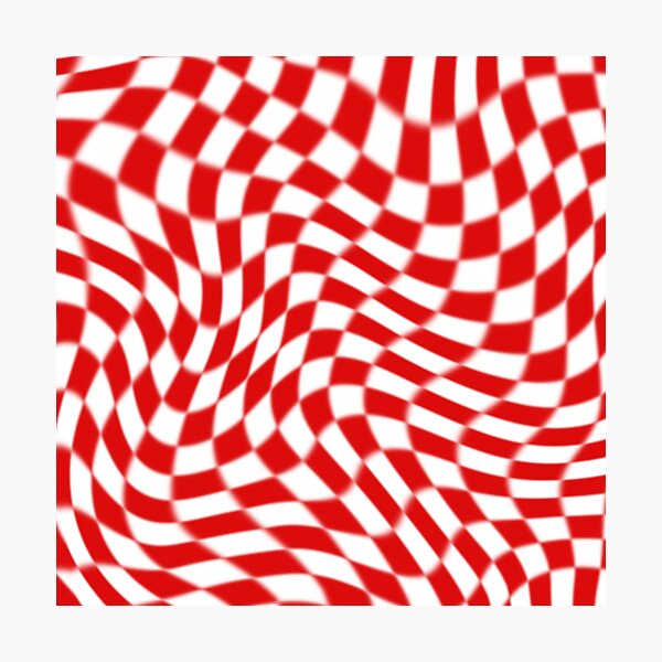 Item preview, Trippy Red Checkered Pattern designed and sold by STAR10008.