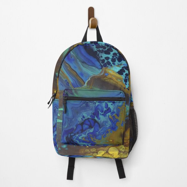 Item preview, Fluid Acrylic Painting Looks Like Lapis Lazuli designed and sold by ByBeccaArt.