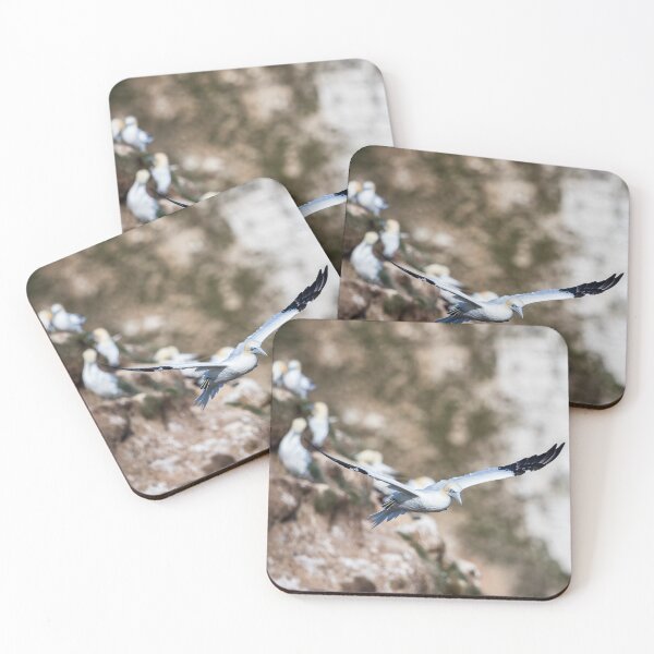 Item preview, Northern gannet passing the rugged cliffs designed and sold by wellsie82.