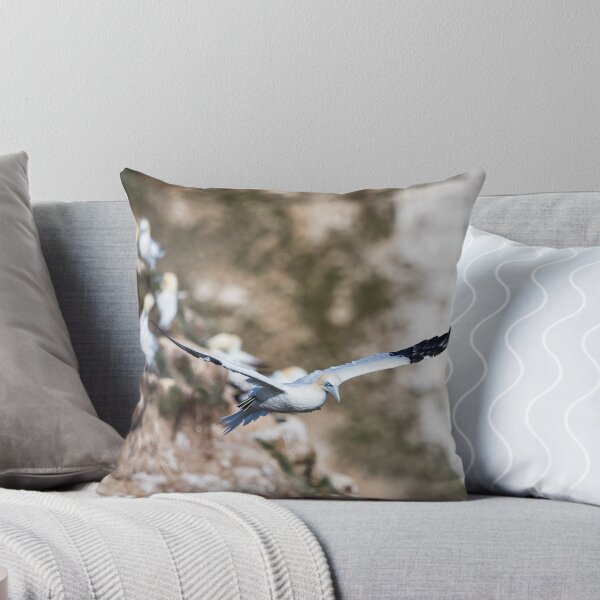 Item preview, Northern gannet passing the rugged cliffs designed and sold by wellsie82.