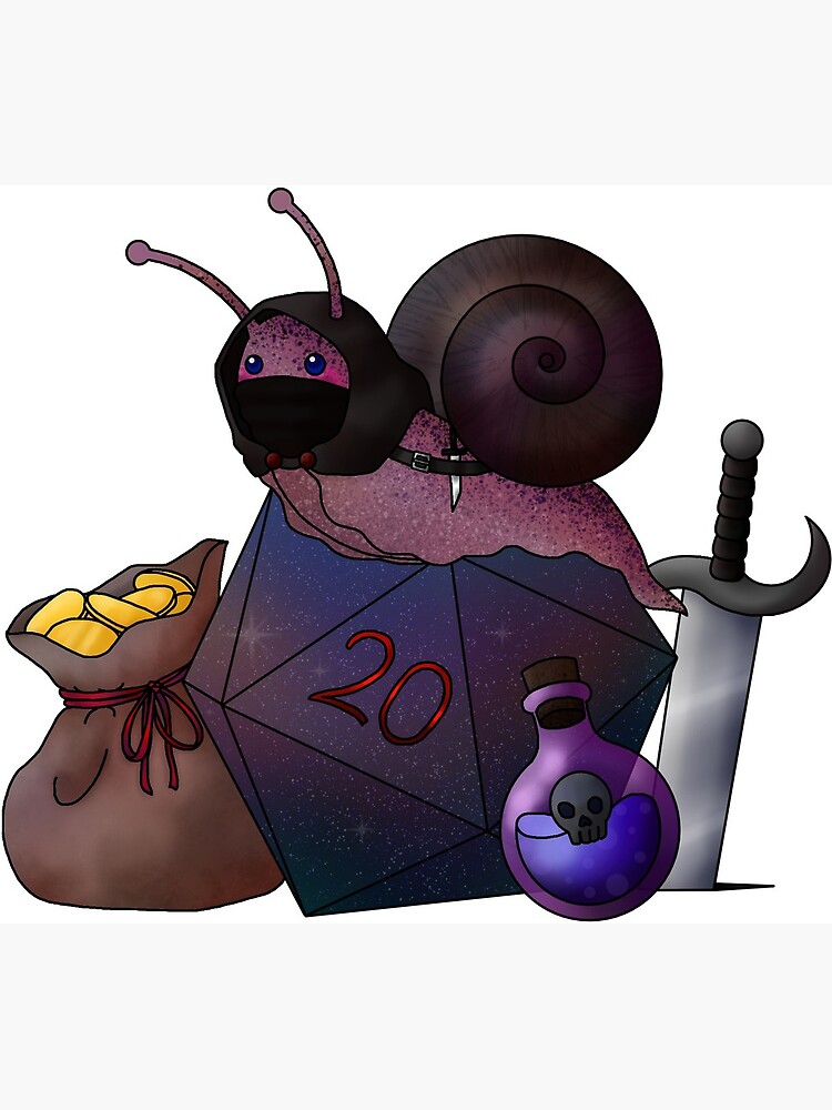 DnD Snail Rogue Greeting Card for Sale by eeriesketchbook