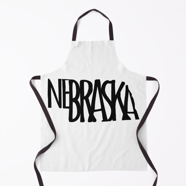 Item preview, Nebraska state silhouette design - NE gifts - Nebraska text in black designed and sold by smooshfaceutd.