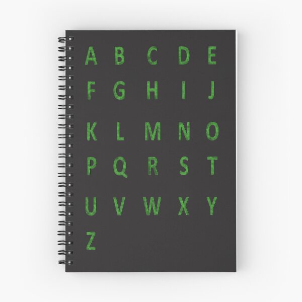 Item preview, complete alphabet - dark green suede designed and sold by ZiphGames.