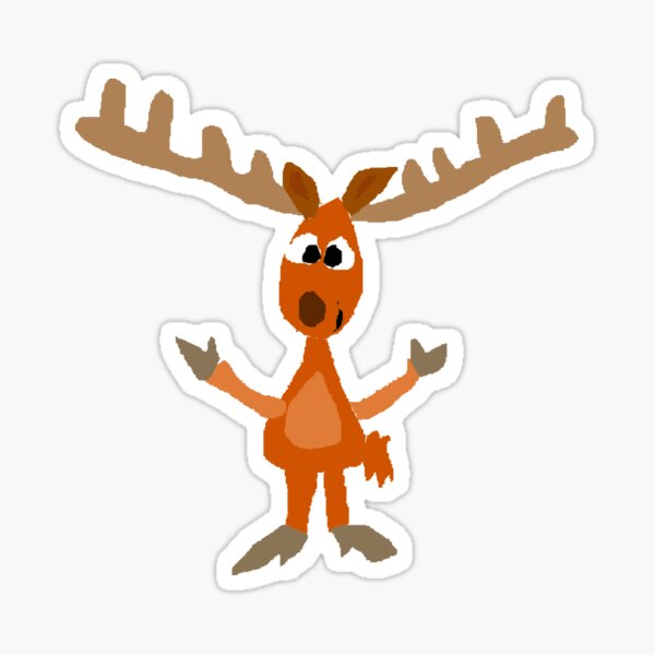 Item preview, Funny Cool Moose Art Original designed and sold by Nature's Fancy.