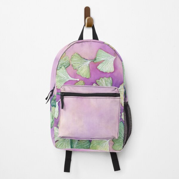 Item preview, Gingko Leaves Summer Autumn Watercolor Purple designed and sold by CoconatStudio.
