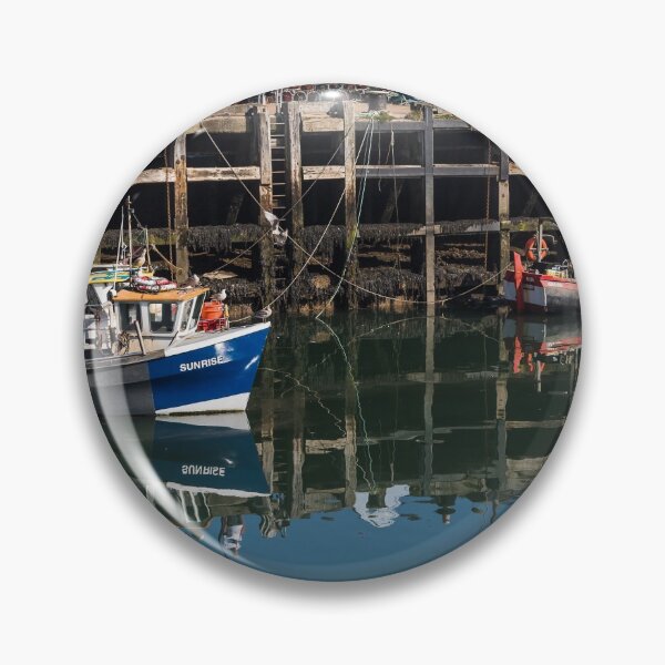 Item preview, Reflections of fishing boats designed and sold by wellsie82.