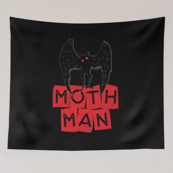 Item preview, The Mothman Distressed Letterblock designed and sold by strangeology.