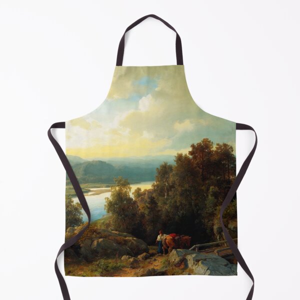 Item preview, A Lakeside Landscape - Hans Gude - 1861 designed and sold by CJET.