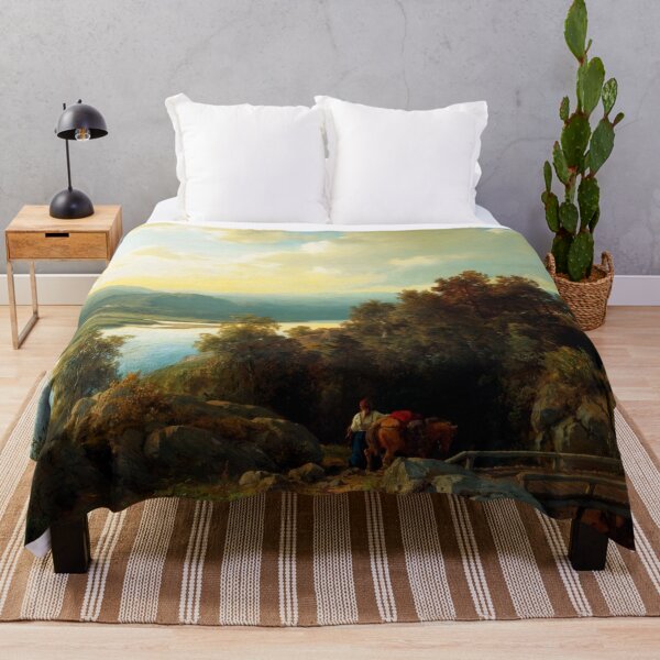 Item preview, A Lakeside Landscape - Hans Gude - 1861 designed and sold by CJET.