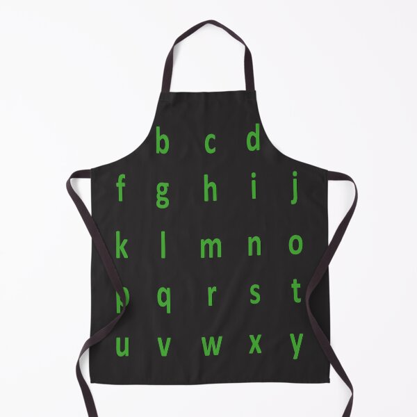 Aperçu de l'œuvre alphabet complet - vert foncé créée et vendue par ZiphGames.