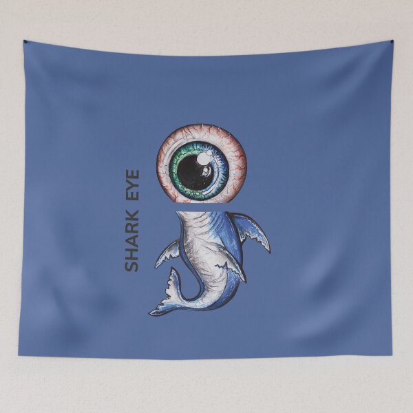 Item preview, SHARK EYE by FrankenDuo azure blue designed and sold by FrankenDuo.