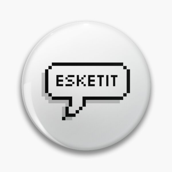 Item preview, Esketit Pixelated Speech Bubble designed and sold by LeBebArt.