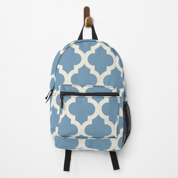 Item preview, Moroccan Quatrefoil Lattice Pattern Blue designed and sold by tonymagnerart.