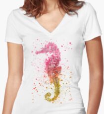 Seahorse Women's Fitted V-Neck T-Shirt