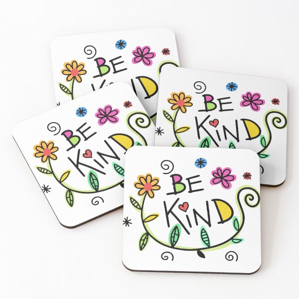Item preview, Pretty Floral Be Kind designed and sold by GoodGirlDesigns.