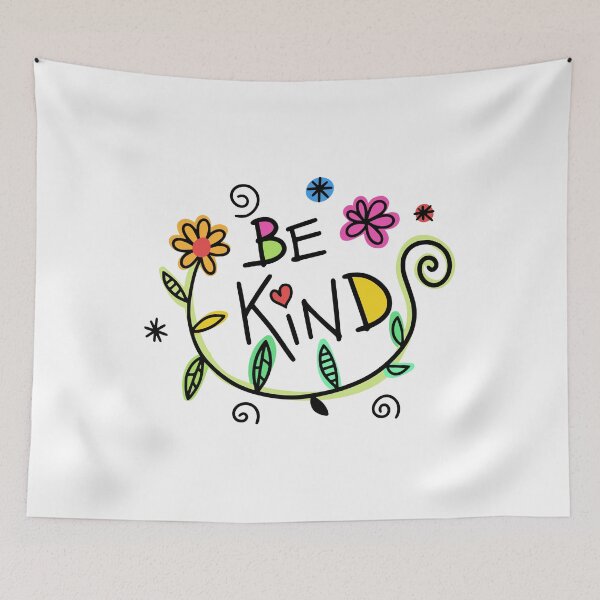 Item preview, Pretty Floral Be Kind designed and sold by GoodGirlDesigns.