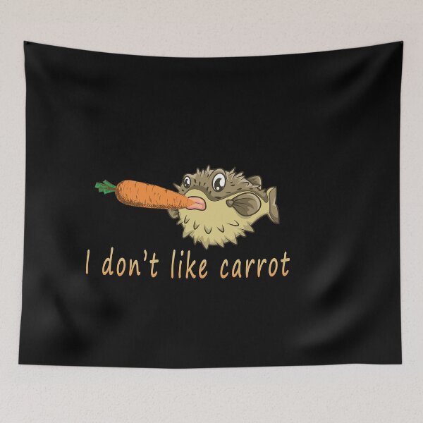 Item preview,  Pufferfish Eating a Carrot  designed and sold by StarByAsem.