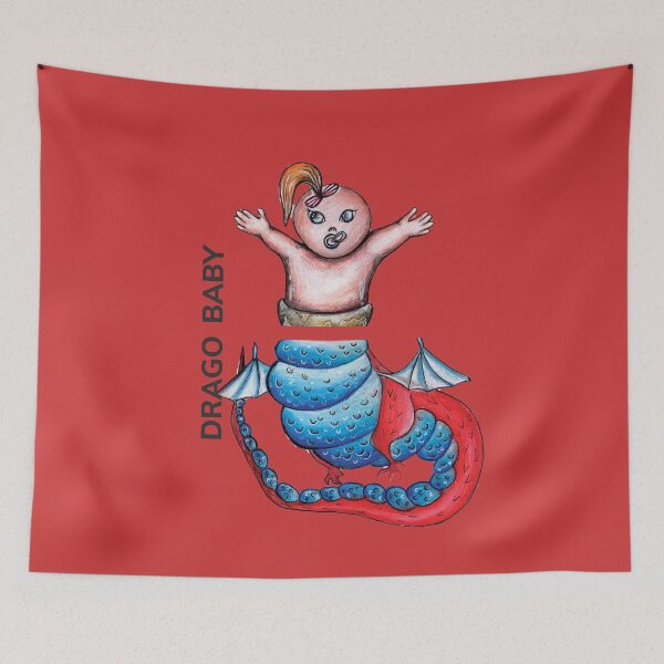 Item preview, DRAGO BABY by FrankenDuo red designed and sold by FrankenDuo.