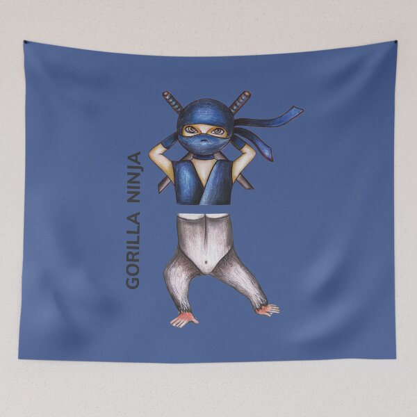Item preview, GORILLA NINJA by FrankenDuo super blue designed and sold by FrankenDuo.