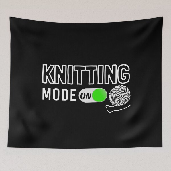Item preview, Knitting Mode ON designed and sold by jacks-tees.