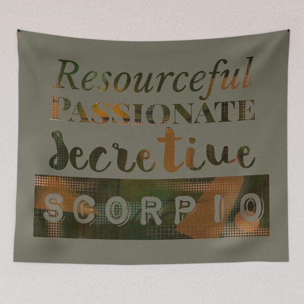 Item preview, Scorpio Zodiac Sign Rusty Pattern  designed and sold by AMSonArt.