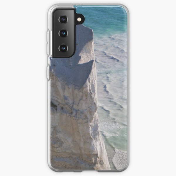 Chalk cliffs towering white ocean Samsung Galaxy Soft Case