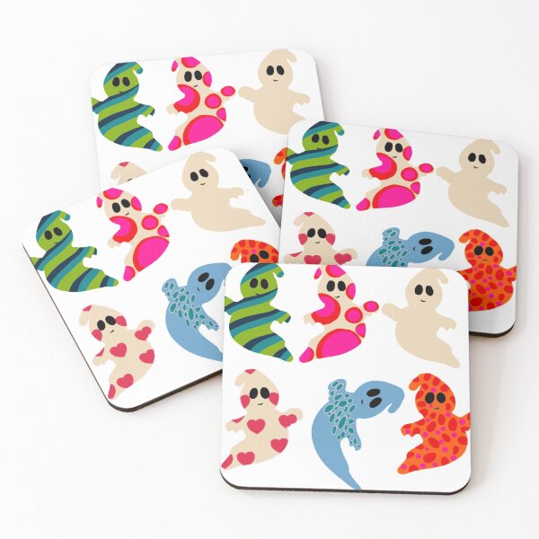 Item preview, Multicolor ghosts designed and sold by TheBWGalerie.
