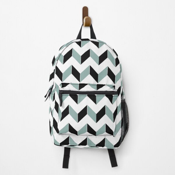 Item preview, Black Blue and White chevron pattern designed and sold by crawforddesign.