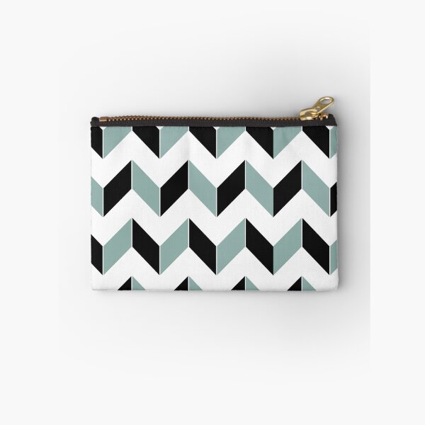 Item preview, Black Blue and White chevron pattern designed and sold by crawforddesign.