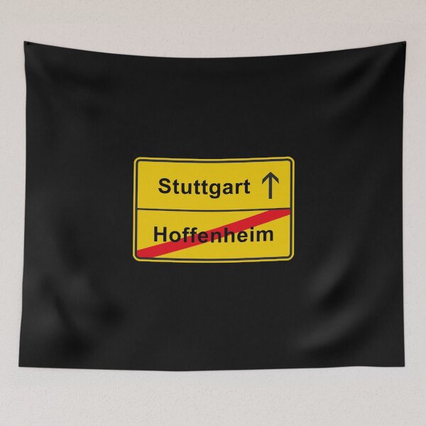 Item preview, Stuttgart Wuerttemberg place-name sign anti Hoffenheim designed and sold by GeogDesigns.