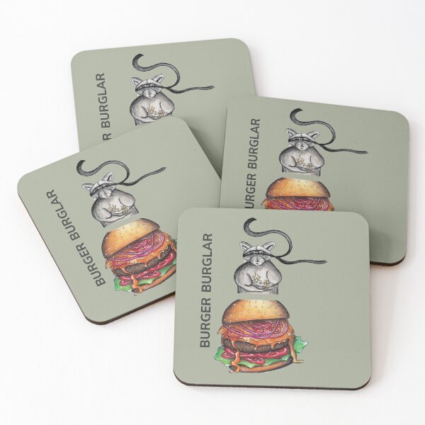 Item preview, BURGER BURGLAR by FrankenDuo grey lemon designed and sold by FrankenDuo.