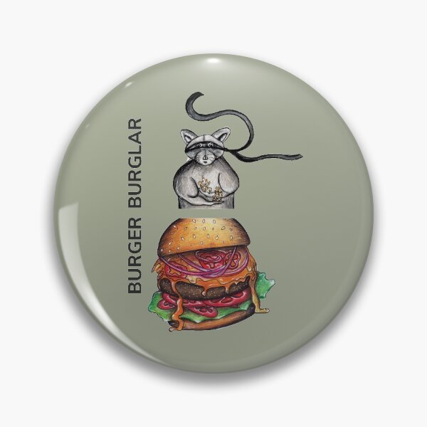 Item preview, BURGER BURGLAR by FrankenDuo grey lemon designed and sold by FrankenDuo.
