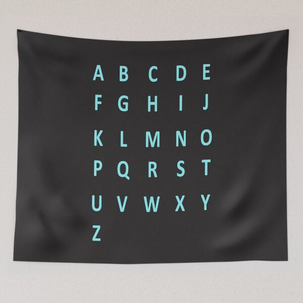 Artikelvorschau, komplettes Alphabet - blau entworfen und verkauft von ZiphGames.