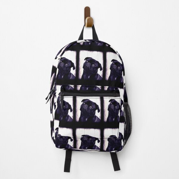 Item preview, Black Pug Dog Portrait designed and sold by Ribsa.