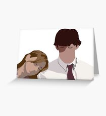 Pam and jim Greeting Card