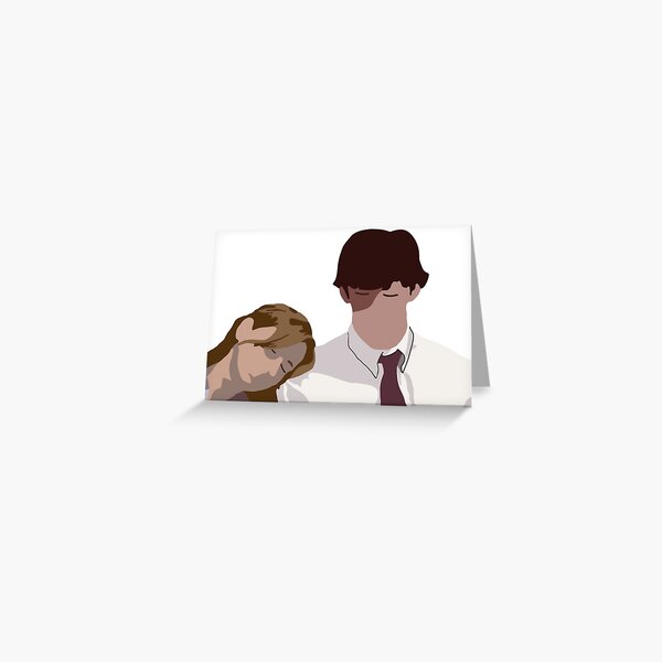 Pam and jim Greeting Card