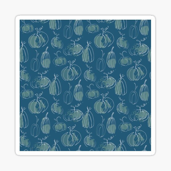 Blue Pumpkin Sticker